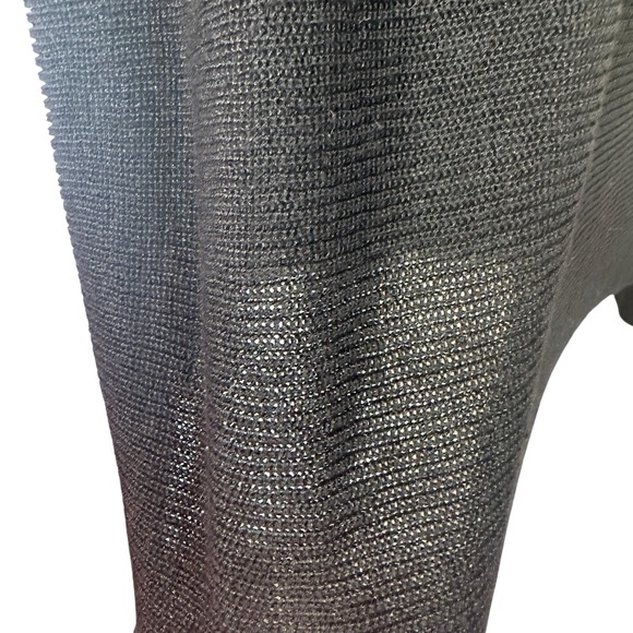 J Jill Womens Short Sleeve Knit Linen Tunic Top Black Size Small‎ Woven Academia - Picture 5 of 9